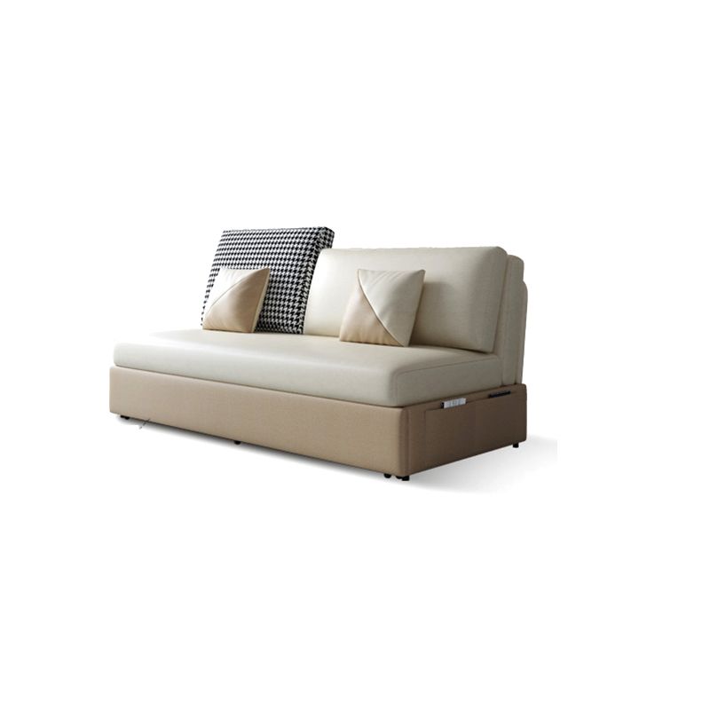 Stain Resistant Faux Leather Contemporary Convertible Bed Settee