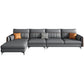 133.85" L x 70.86" W x 37.79" H Faux Leather Pillow Top Arm Sectional, Stain Resistant Clearhalo 'furn' 'furn_sectionals' 'Furniture' 'furniture_sectionals' 'Living Room Furniture' 'Sectionals' 1200x1200_a9ce8ba5-b4f1-4a19-b0d4-a13d3e273758