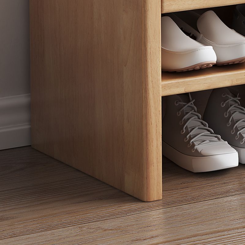 Modern Rubber Wood Bench Rectangle Storage Accent Bench with Drawers Clearhalo 'Benches' 'Chairs & Seating' 'furn' 'furn_benches' 'Furniture' 'Living Room Furniture' 1200x1200_a9cea770-1384-41e0-bc27-6758dd9c892e