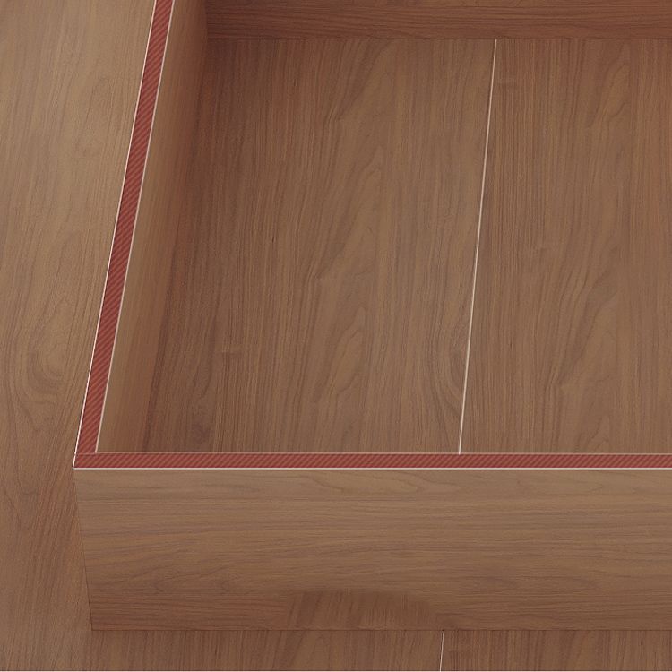 Espresso-Plattform Bettrahmen Massivholzplattform Bett Mitte des Jahrhunderts modern