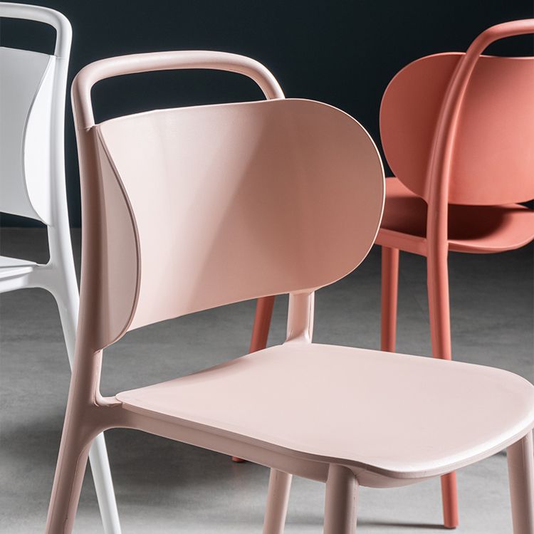 Contemporary Plastic Dining Armless Chair Open Back Dining Side Chair for Kitchen Clearhalo ' kitchen&dining_furn' 'Dining Chairs' 'Dining Tables & Seating' 'dining_chair' 'furn' 'furn_dining_chair' 'Furniture' 'furniture_dining_chair' 'Kitchen & Dining Furniture' 'kitchen' 1200x1200_a9cfb81d-9ad9-4ab6-b101-3cd806cf1ccd