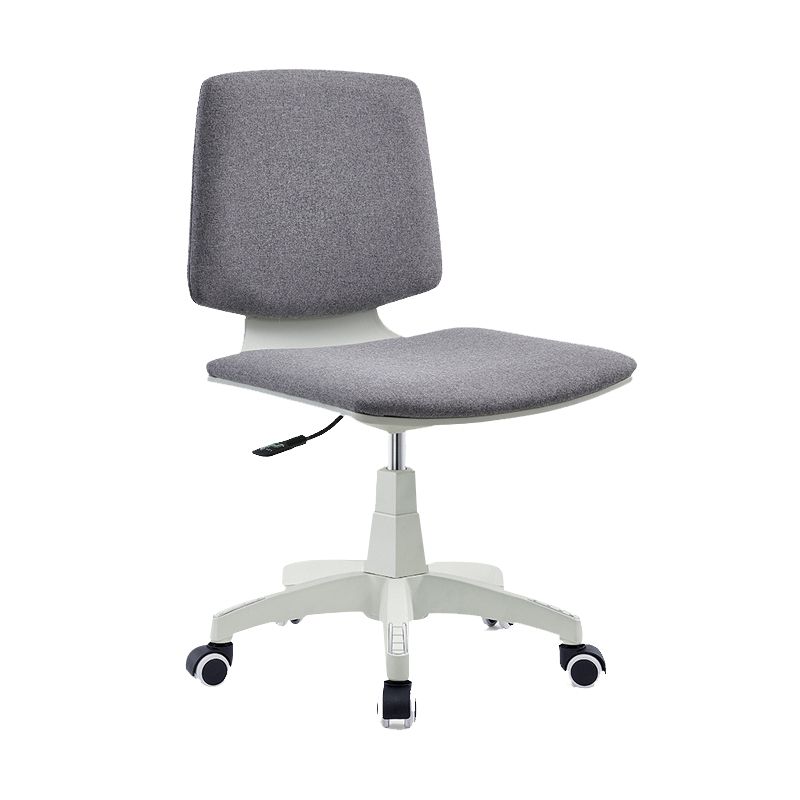 Silla de oficina contemporánea con respaldo medio, silla giratoria para conferencias con ruedas