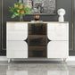 Contemporary Buffet Sideboard Stone Buffet Stand with Cabinets Clearhalo 'buffet_sideboard' 'Buffets & Sideboards' 'furn' 'furn_buffet_sideboard' 'Furniture' 'Kitchen & Dining Furniture' 1200x1200_a9cfc41b-772c-4950-88e0-0e545ffb5e35