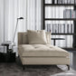 Living Room Chaise Square Arms Modern Chaise Lounge with Cotton Upholster Clearhalo 'Chairs & Seating' 'Chaise Lounge' 'chaise_lounge' 'furn' 'furn_chaise_lounge' 'Furniture' 'Living Room Furniture' 1200x1200_a9cfd793-69ef-4afe-a6e3-291ed356a8a4