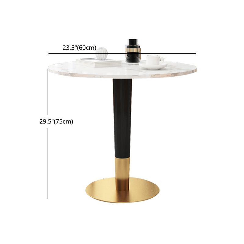 Glam 1/2/3/4/5 Pieces Round Furniture Sintered Stone Standard Height Dining Room Table Set Clearhalo 'Dining Room Sets' 'Dining Tables & Seating' 'dining_room_set' 'furn' 'furn_dining_room_set' 'Furniture' 'furniture_dining_room_set' 'Kitchen & Dining Furniture' 'kitchen&dining_furn' 'kitchen' 1200x1200_a9d11aba-0fc8-4e3c-a29a-9c293921a9d6