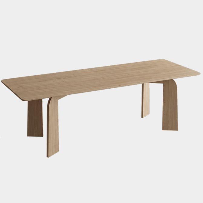 Rectangle 4 Legs Dining Table Simple Style Solid Wood Dinette Table for Home Clearhalo ' dining_table' 'Dining Tables & Seating' 'Dining Tables' 'furn' 'furn_dining_table' 'Furniture' 'furniture_dining_table' 'Kitchen & Dining Furniture' 'kitchen&dining_furn' 'kitchen' 'kitchen_dining_table' 1200x1200_a9d22204-2e36-4ebf-ad3e-261efbf71c05