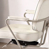 Sedia da compito di armi imbottite contemporanee sedia da scrivania in pelle per ufficio