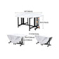 Modern 1/4/9/11/13 Pieces Foldable Dinette Set White Engineered Wood Dining Table Set Clearhalo 'Dining Room Sets' 'Dining Tables & Seating' 'dining_room_set' 'furn' 'furn_dining_room_set' 'Furniture' 'furniture_dining_room_set' 'Kitchen & Dining Furniture' 1200x1200_a9d234c0-3c01-4d8a-9934-eb374400f695
