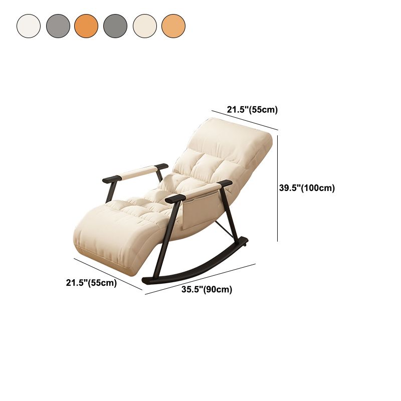 Moderne rocker stoel gestoffeerd zero zwaartekracht knoop-knoop-getuft schommelende accentstoel