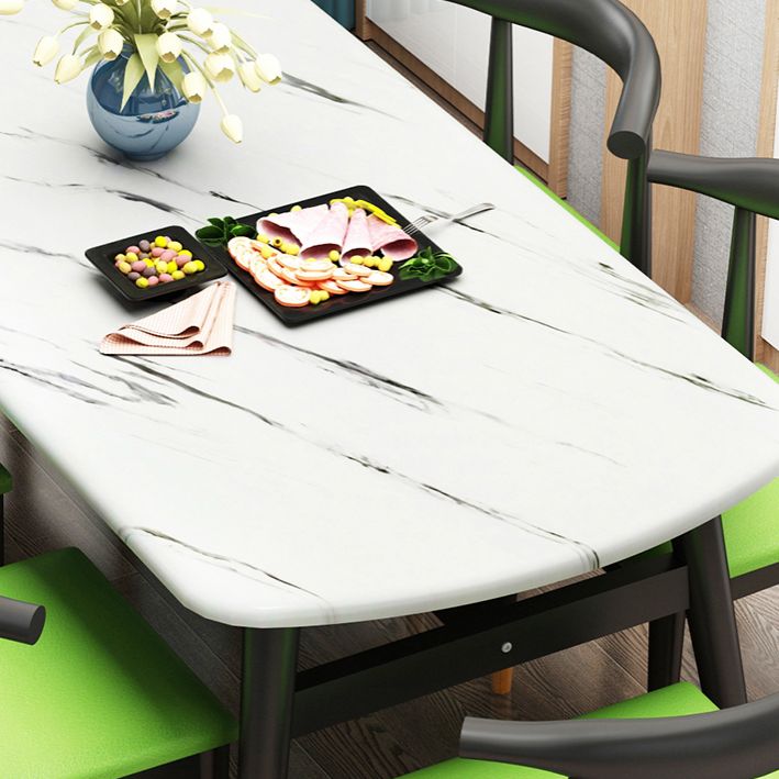 Standard Wood Top Dining Room Set with 4 Black Wood Legs Base for Dining Furniture Clearhalo 'Dining Room Sets' 'Dining Tables & Seating' 'dining_room_set' 'furn' 'furn_dining_room_set' 'Furniture' 'furniture_dining_room_set' 'Kitchen & Dining Furniture' 'kitchen&dining_furn' 'kitchen' 1200x1200_a9d3ce33-98b2-4026-8e7e-cd37787425be