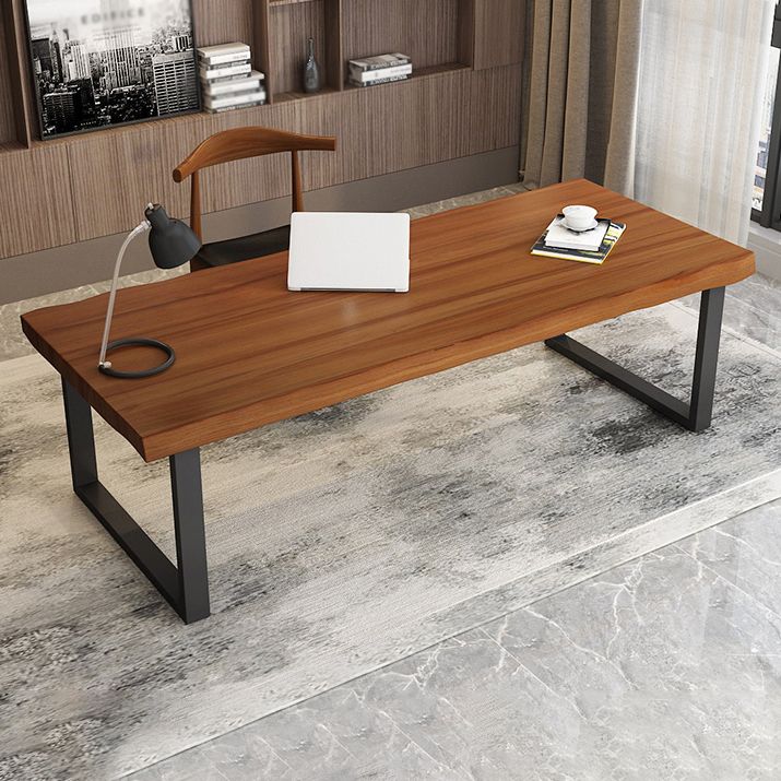 Industrial Style Office Desk Home Rectangle Wooden Writing Desk Clearhalo 'furn' 'furn_office_desk' 'Furniture' 'Office Desks' 'Office Furniture' 'office_desk' 1200x1200_a9d650e2-5382-4f47-86ee-cd7644d8182f