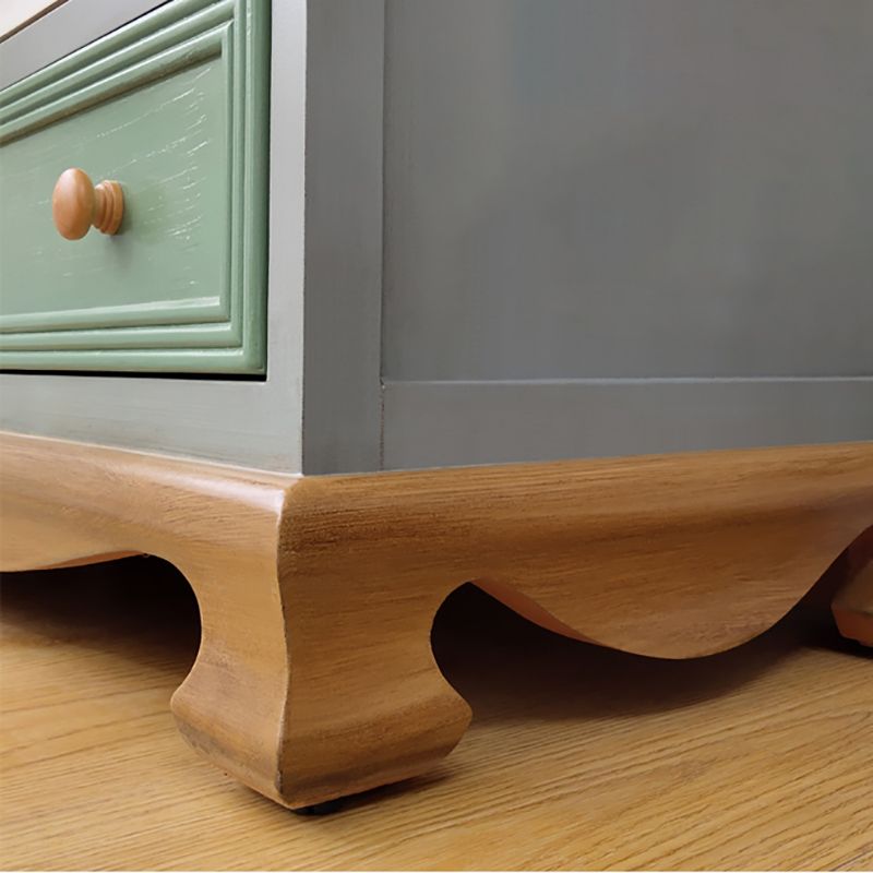 Houten opbergkast dressoir retro stijl slaapkamer opbergkast met laden