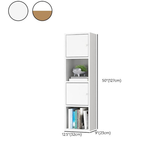 Engineered Wood Scandinavian Bookcase Floating Closed Back Bookshelf