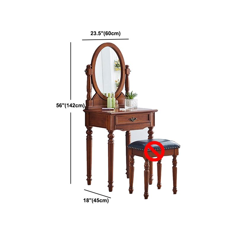 Tavolo da toeletta da toeletta per vanità in legno tradizionale set da trucco da vanità