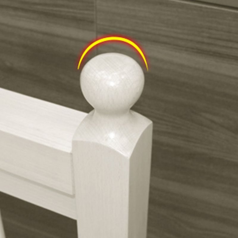 Solid Wood Bunk Bed Modern Style White Bunk Bed with Guardrail Clearhalo 'Bedroom Furniture' 'Beds' 'furn' 'furn_beds' 'Furniture' 1200x1200_a9d947ec-5fae-4a2b-8dfe-5e25f21eae75