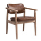 Home Contemporary Arm Chair Open Back Upholstered Wood Single Dining Room Chair Clearhalo ' kitchen&dining_furn' 'Dining Chairs' 'Dining Tables & Seating' 'dining_chair' 'furn' 'furn_dining_chair' 'Furniture' 'furniture_dining_chair' 'Kitchen & Dining Furniture' 'kitchen' 1200x1200_a9d952e9-7221-4d74-abca-d5f80e4b1131