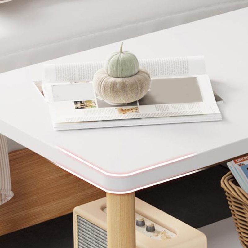 Scandinavian Open Storage Accent Table Nightstand 21" Tall with Legs Clearhalo 'Bedroom Furniture' 'furn' 'furn_night_stand' 'Furniture' 'night_stand' 'Nightstands' 1200x1200_a9da34d9-71dc-4758-8133-95996e00a9ec