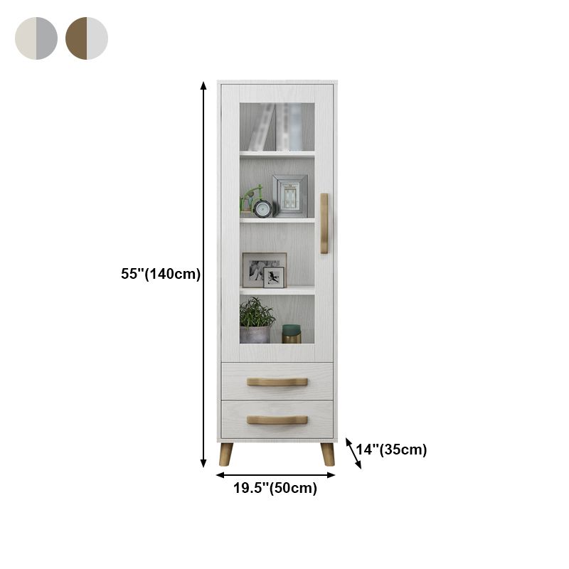 Contemporary Style Standard Bookcase Vertical Book Shelf with Drawer Storage Clearhalo 'Bookcases' 'furn' 'furn_bookcases' 'Furniture' 'furniture_bookcases' 'kitchen' 'kitchen_bookcases' 'Living Room Furniture' 'Office Furniture' 1200x1200_a9dc5a99-03e8-4af6-99b0-1d32e34ae081