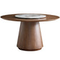Pedestal Base Is Designed for a Round Coffee Table Made of Walnut Wood Clearhalo 'Coffee & Accent Tables' 'Coffee Tables' 'coffee_tables' 'furn' 'furn_coffee_tables' 'Furniture' 'furniture_coffee_tables' 'Living Room Furniture' 1200x1200_a9dccaae-1174-4d77-94d6-d4d81dbbce4f