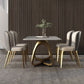 Luxury Sintered Stone Top Dining Set Rectangle 1/2/5/6/7 Pieces Dining Room Table Set Clearhalo 'Dining Room Sets' 'Dining Tables & Seating' 'dining_room_set' 'furn' 'furn_dining_room_set' 'Furniture' 'furniture_dining_room_set' 'Kitchen & Dining Furniture' 1200x1200_a9dcfe43-6dc5-49cf-933a-7e37b3a0a092