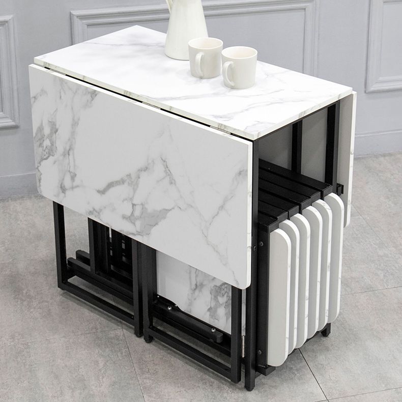 Modern Style Traditional Height Dining Set with Removable Leaf Table and Trestle Base Clearhalo 'Dining Room Sets' 'Dining Tables & Seating' 'dining_room_set' 'Furniture' 'furniture_dining_room_set' 'Kitchen & Dining Furniture' 'kitchen&dining_furn' 'kitchen' 1200x1200_a9dfd74b-2a49-4a82-bdee-ddf433ac0b3d