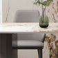 Modern Rectangle Stone Top Dining Table Double Pedestal Dining Table Clearhalo 'Dining Tables & Seating' 'Dining Tables' 'dining_table' 'furn' 'furn_dining_table' 'Furniture' 'Kitchen & Dining Furniture' 1200x1200_a9e1b8e9-e77e-419f-ac71-c059916ad048