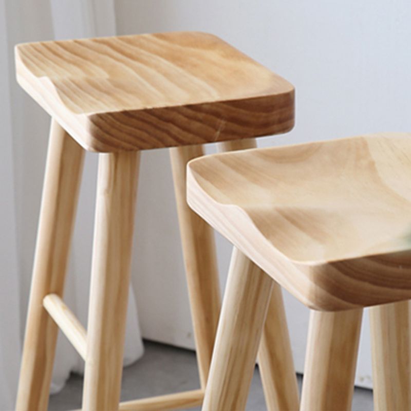 Contemporary Wood Counter Bar Stool Backless Saddle Seat Bar Stool with Footrest Clearhalo 'Bar Furniture' 'Bar Stools' 'bar_stools' 'furn' 'furn_bar_stools' 'furniture_bar_stools' 'Kitchen & Dining Furniture' 'kitchen&dining_furn' 'kitchen' 'kitchen_furn' Furniture' 1200x1200_a9e2578c-7e44-48c6-b526-24481e82fb6f