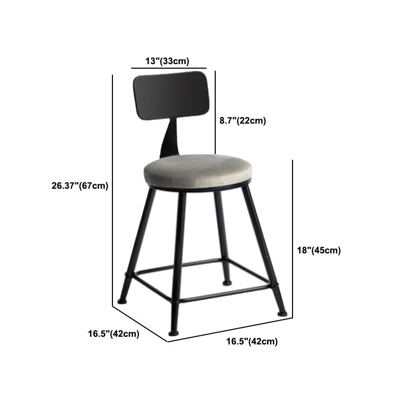 1/3 piezas de mesa de barra de hierro industrial Juego de bistro redondo con tapa de piedra gris