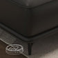 Sofá contemporáneo de brazos de almohada Sala de estar de cuero sintética
