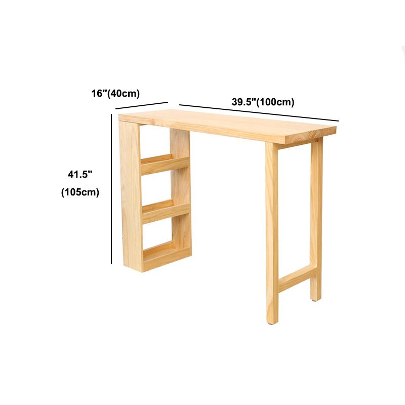 Contemporary Dining Bar Counter Table Rectangle Wooden Table for Kitchen Clearhalo 'Bar Furniture' 'Bar Tables' 'bar_tables' 'furn' 'furn_bar_tables' 'Furniture' 'furniture_bar_tables' 'Kitchen & Dining Furniture' 1200x1200_a9ee4828-052f-4f41-909e-0f8e644787e0