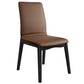 Modern Kitchen Leather Square Dining Chairs Parsons Chair with Wood Legs Clearhalo ' kitchen&dining_furn' 'Dining Chairs' 'Dining Tables & Seating' 'dining_chair' 'Furniture' 'furniture_dining_chair' 'Kitchen & Dining Furniture' 'kitchen' 1200x1200_a9ef3136-4eee-4424-bd2b-96d9c3429da0