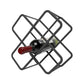 Modern Simple Tabletop Wine Rack Metal Black Wine Bottle Rack voor keuken