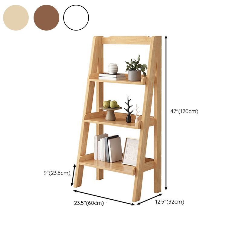 Contemporary Shelves Included Bookshelf Wooden Ladder Bookcase Clearhalo 'Bookcases' 'furn' 'furn_bookcases' 'Furniture' 'Office Furniture' 1200x1200_a9f016dd-ab4b-4bc9-b100-797929640b9a