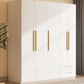 Modern Metal Wardrobe Armoire Freestanding Wardrobe in White Clearhalo 'Armoires & Wardrobes' 'armoires_wardrobes' 'Bedroom Furniture' 'furn' 'furn_armoires_wardrobes' 'Furniture' 1200x1200_a9f316ea-ebf1-4fc2-afd4-eda43d28aa52
