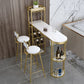 Contemporary 1/2/3 Pieces Bar Table Set Stone Bar Table with Bar Stool Clearhalo 'Bar Furniture' 'furn' 'furn_home_bar_bar_sets' 'Furniture' 'Home Bars & Bar Sets' 'home_bar_bar_sets' 'Kitchen & Dining Furniture' 1200x1200_a9f51384-70d8-45ae-b0f3-51a007f6d6b1