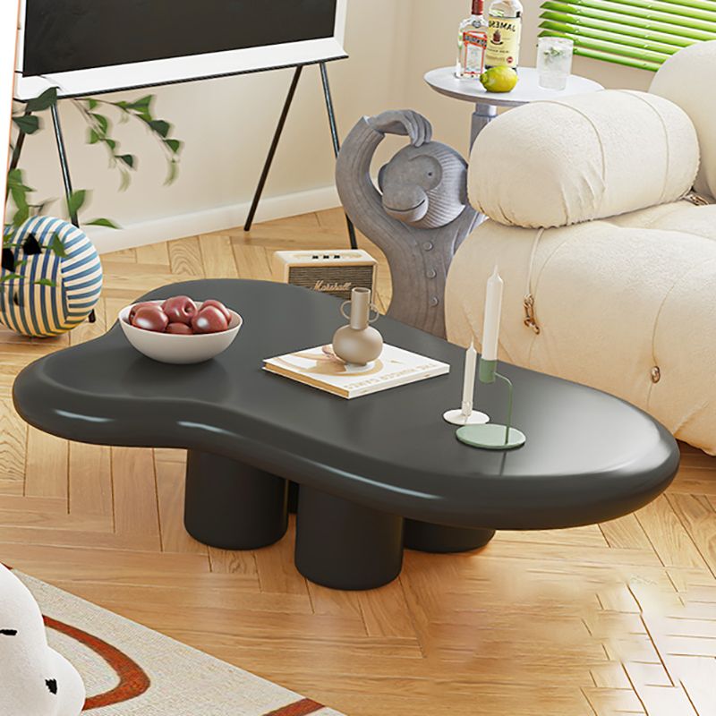 Scandinavian Wooden Cocktail Table Free form 3 Legs Coffee Cocktail Table for Bedroom