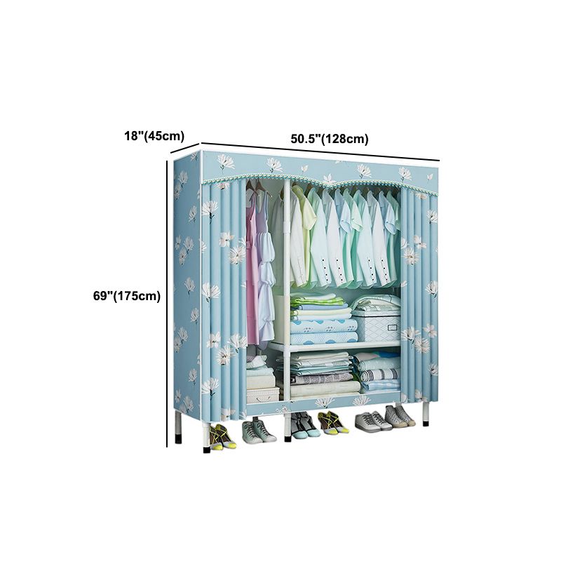 Roestvrijstalen frame garderobe kast moderne stijl garderobe armoire