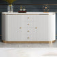 Glam Buffet Sideboard a 4 cassetti e mobili a 2 porte a buffet, 16 "W x 31" H