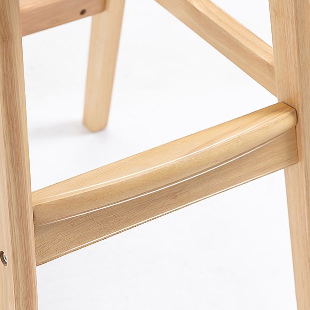 Moderne rubberwood voetsteun barkruk lage rug restaurant ontlasting