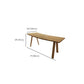 Modern Solid Wood Office Desk 28.74-inch Tall Writing Desk with Parsons Base