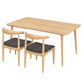 Modern Dining Set 1/2/5 Pcs Solid Wood Table with Cow Horn Chairs and Windsor Chairs Clearhalo 'Dining Room Sets' 'Dining Tables & Seating' 'dining_room_set' 'furn' 'furn_dining_room_set' 'Furniture' 'Kitchen & Dining Furniture' 1200x1200_a9fb82d4-938e-4bff-b3bf-610bae8e4ebb