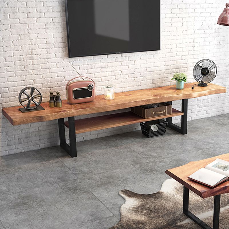 Industrial Wood TV Stand Console Open Storage TV Media Stand for Living Room Clearhalo 'furn' 'furn_tv_stands_entertainment_centers' 'Furniture' 'Living Room Furniture' 'TV Stands & Entertainment Centers' 'TV Stands & Media Storage Furniture' 'tv_stands_entertainment_centers' 1200x1200_a9fd87fd-0e95-445b-9e3f-63718424de76
