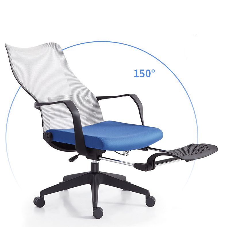 Contemporary Adjustable Microfiber Office Chair Task High Back Chair Clearhalo 'furn' 'furn_office_chair' 'Furniture' 'Office Chairs' 'Office Furniture' 'office_chair' 1200x1200_a9fe0aa9-9a90-4cfe-b889-24c85ea0f27b
