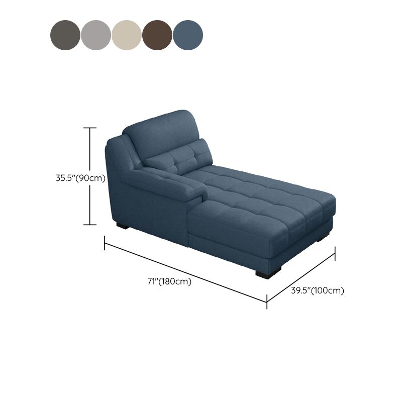 Modern Upholstered Chaise Lounge Couch Linen Blend Chaise Lounge Chair Clearhalo 'Chairs & Seating' 'Chaise Lounge' 'chaise_lounge' 'furn' 'furn_chaise_lounge' 'Furniture' 'Living Room Furniture' 1200x1200_aa00d0b5-16e7-4974-a69c-76dddce6fa64
