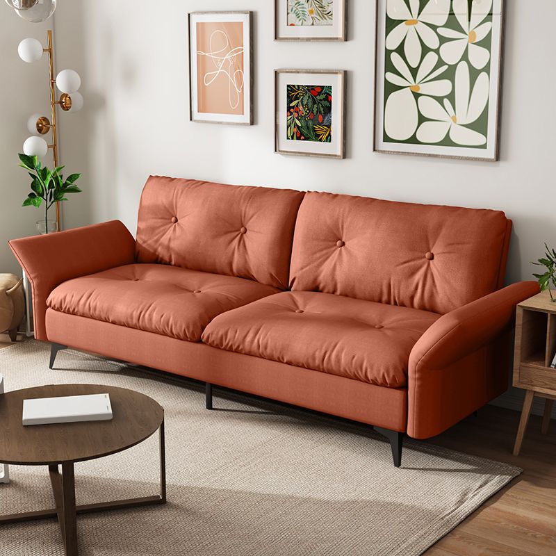 グラムタフトスプリットバックフレアアームリビングルーム2シーター静止ソファー