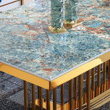 Luxury Sintered Stone Top Dining Table in Blue Rectangle Table with Gold Metal Pedestal Clearhalo ' dining_table' 'Dining Tables & Seating' 'Dining Tables' 'furn' 'furn_dining_table' 'Furniture' 'furniture_dining_table' 'Kitchen & Dining Furniture' 'kitchen&dining_furn' 'kitchen' 'kitchen_dining_table' 1200x1200_aa022839-fc75-4c54-9fef-11dccc8180b2