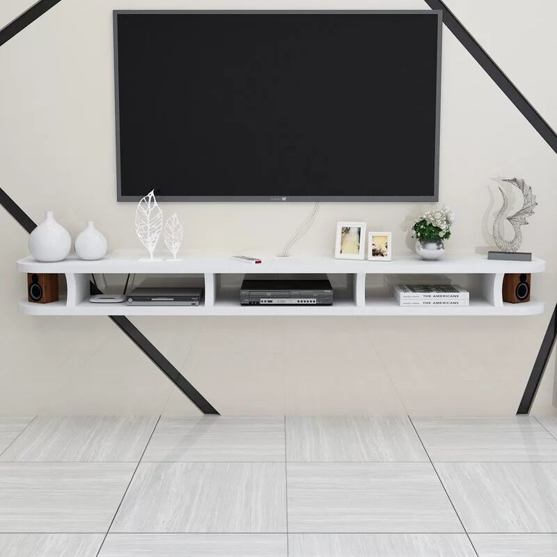 Contemporary TV Media Stand Wall-mounted Wood TV Console with Open Shelving Clearhalo 'furn' 'furn_tv_stands_entertainment_centers' 'Furniture' 'Living Room Furniture' 'TV Stands & Entertainment Centers' 'TV Stands & Media Storage Furniture' 'tv_stands_entertainment_centers' 1200x1200_aa0680b8-a2f7-4473-8f2d-629af328d626