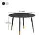 Round Metal 4 Legs Dining Table Black Frame Traditional Luxury Dining Table Clearhalo 'Dining Tables & Seating' 'Dining Tables' 'dining_table' 'furn' 'furn_dining_table' 'Furniture' 'furniture_dining_table' 'Kitchen & Dining Furniture' 'kitchen' 'kitchen_dining_table' 1200x1200_aa0a35a2-6494-47de-aadb-572fc22a80ba