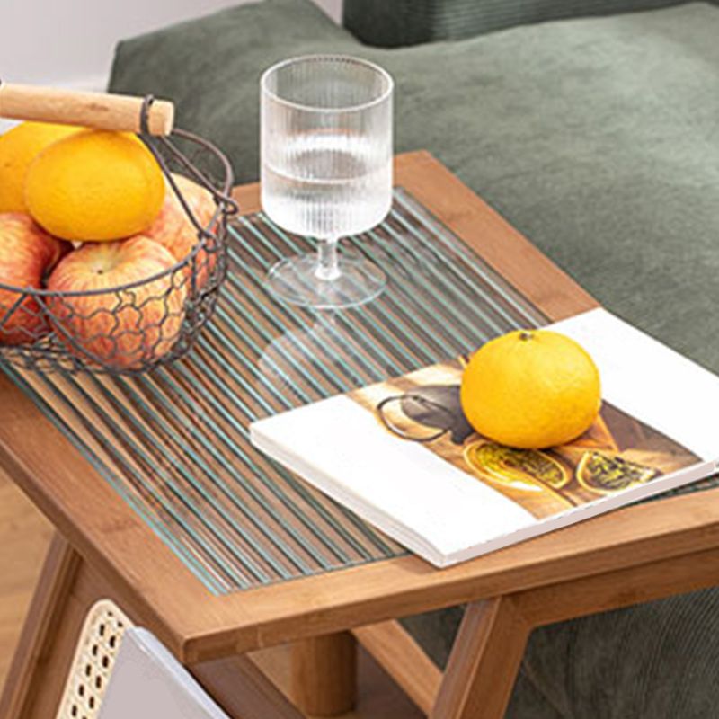 Nightand en verre moderne 23 pouces H les jambes non-storage incluent la table de nuit