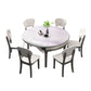 Modern Scalable Stone Dining Table Rubber Base for Dining Room